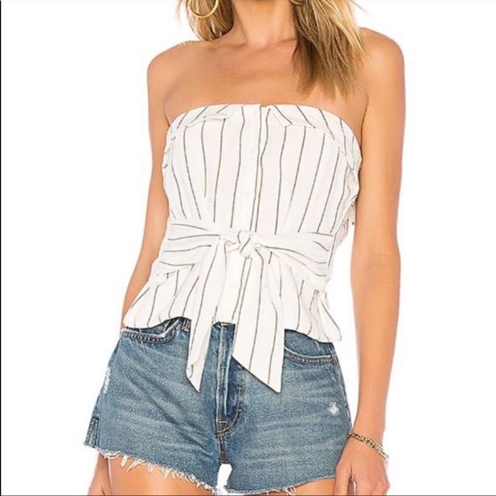 L'Academie The Aires Striped Top